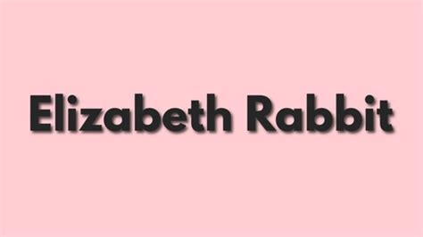 Elizabeth Rabbit leaks OF