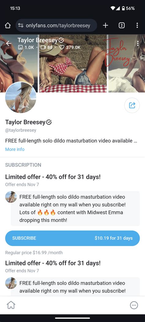 Taylor Breesey leaks OF