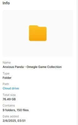 OMEGLE COLLECTION MEGA LINK 500 GB +